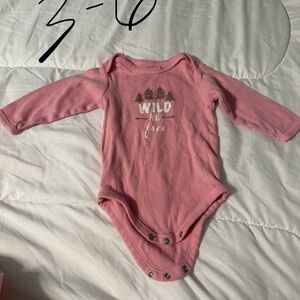 Pink Wild and Free Kids One Piece